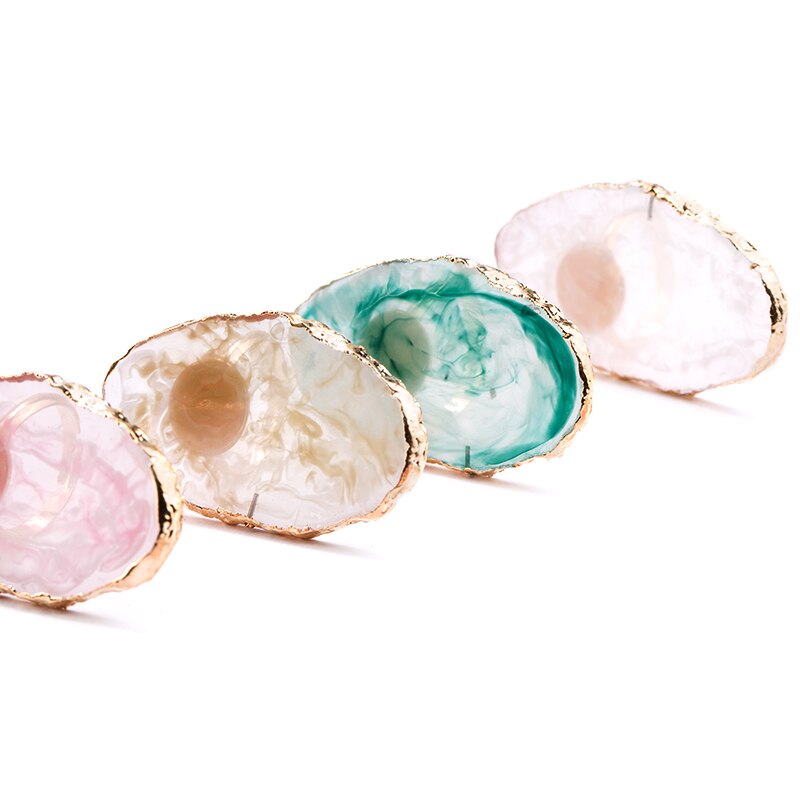 Resin Stone Nail Art Palette Ring