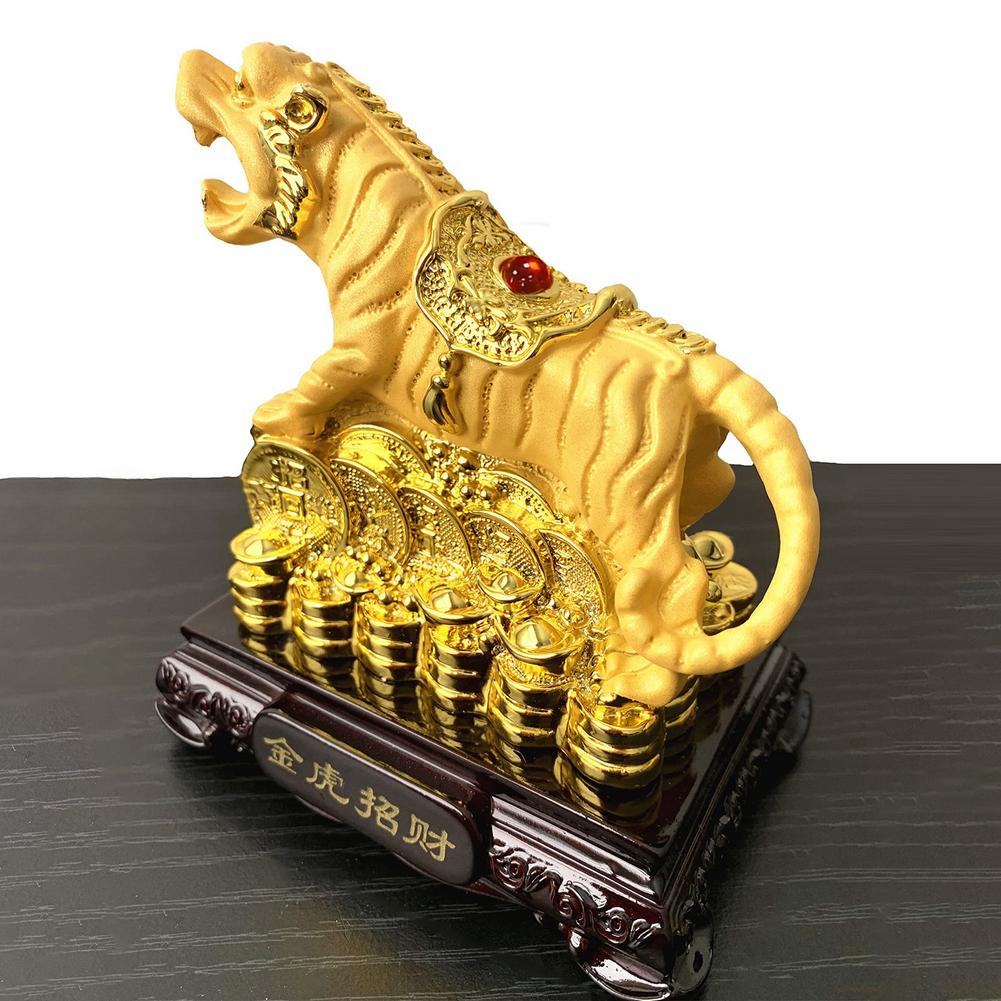 Resin Tiger Figurine Feng Shui Decor Resin Tiger Figurine Feng Shui Decor