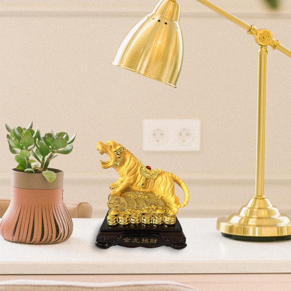 Resin Tiger Figurine Feng Shui Decor Resin Tiger Figurine Feng Shui Decor