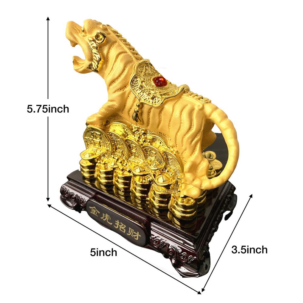 Resin Tiger Figurine Feng Shui Decor Resin Tiger Figurine Feng Shui Decor