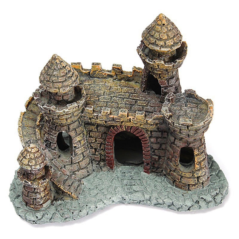 Resin Underwater Aquarium Castle Decor Resin Underwater Aquarium Castle Decor