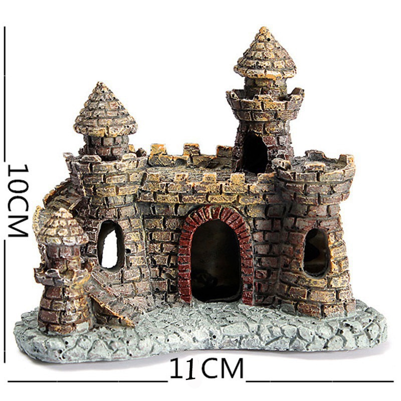 Resin Underwater Aquarium Castle Decor Resin Underwater Aquarium Castle Decor