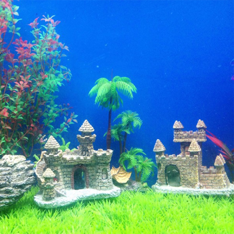 Resin Underwater Aquarium Castle Decor Resin Underwater Aquarium Castle Decor