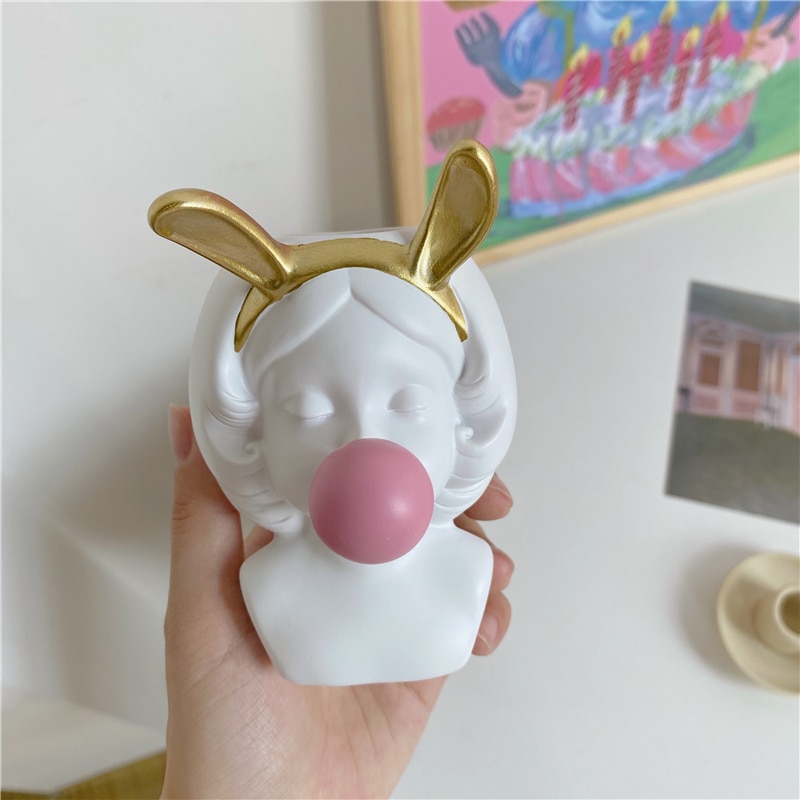 Resin Vintage Head Vase Resin Vintage Head Vase