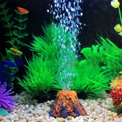 Resin Volcano Bubbler Fish Tank Resin Volcano Bubbler Fish Tank