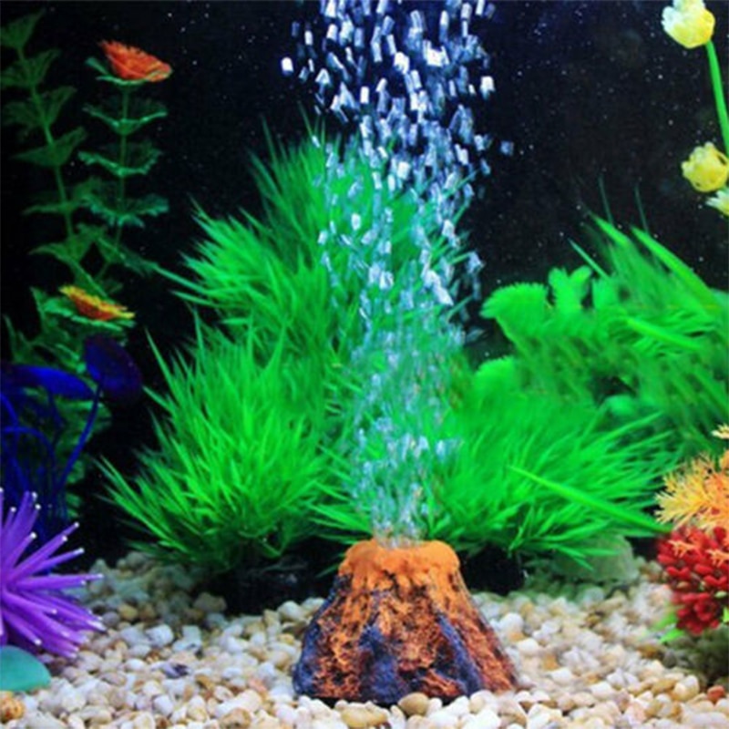 Resin Volcano Bubbler Fish Tank Resin Volcano Bubbler Fish Tank
