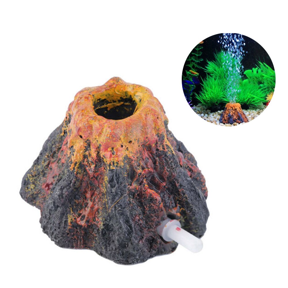 Resin Volcano Bubbler Fish Tank Resin Volcano Bubbler Fish Tank