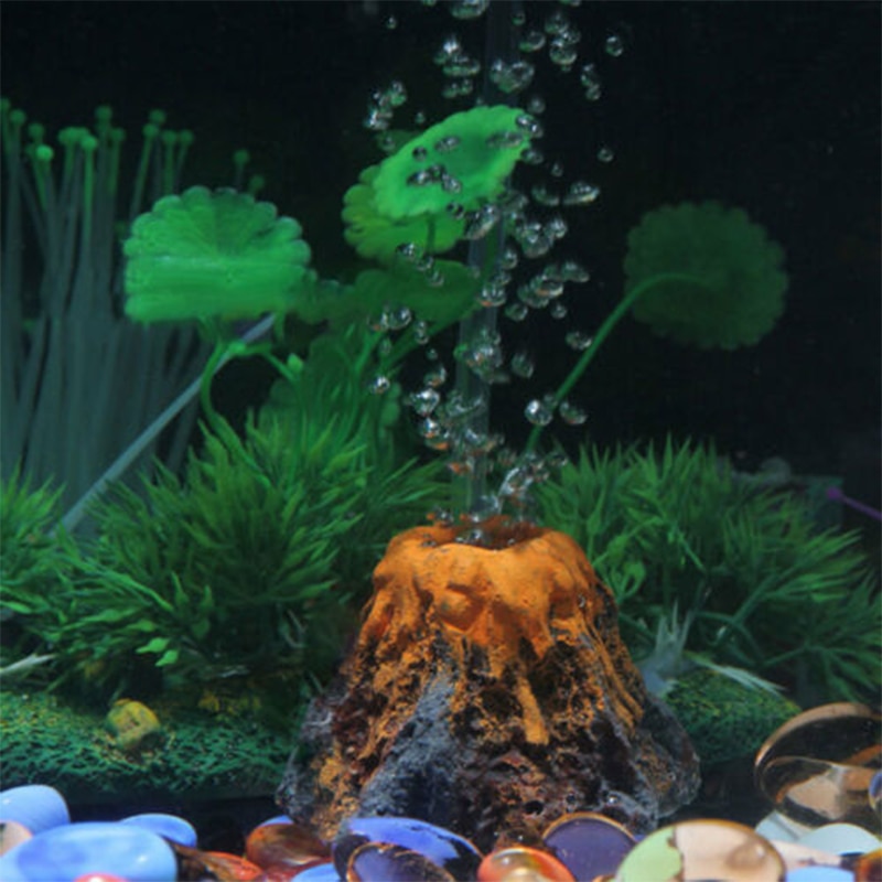 Resin Volcano Bubbler Fish Tank Resin Volcano Bubbler Fish Tank