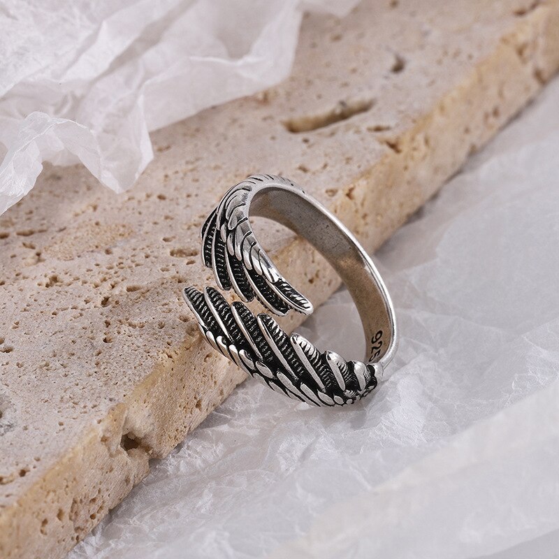 Resizable Angel Wing Ring