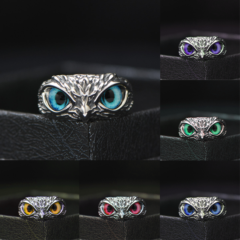 Resizable Multicolor Owl Eye Ring Resizable Multicolor Owl Eye Ring