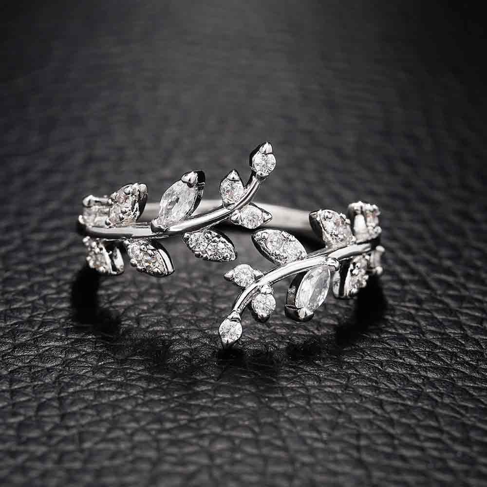 Resizable Olive Leaf Ring