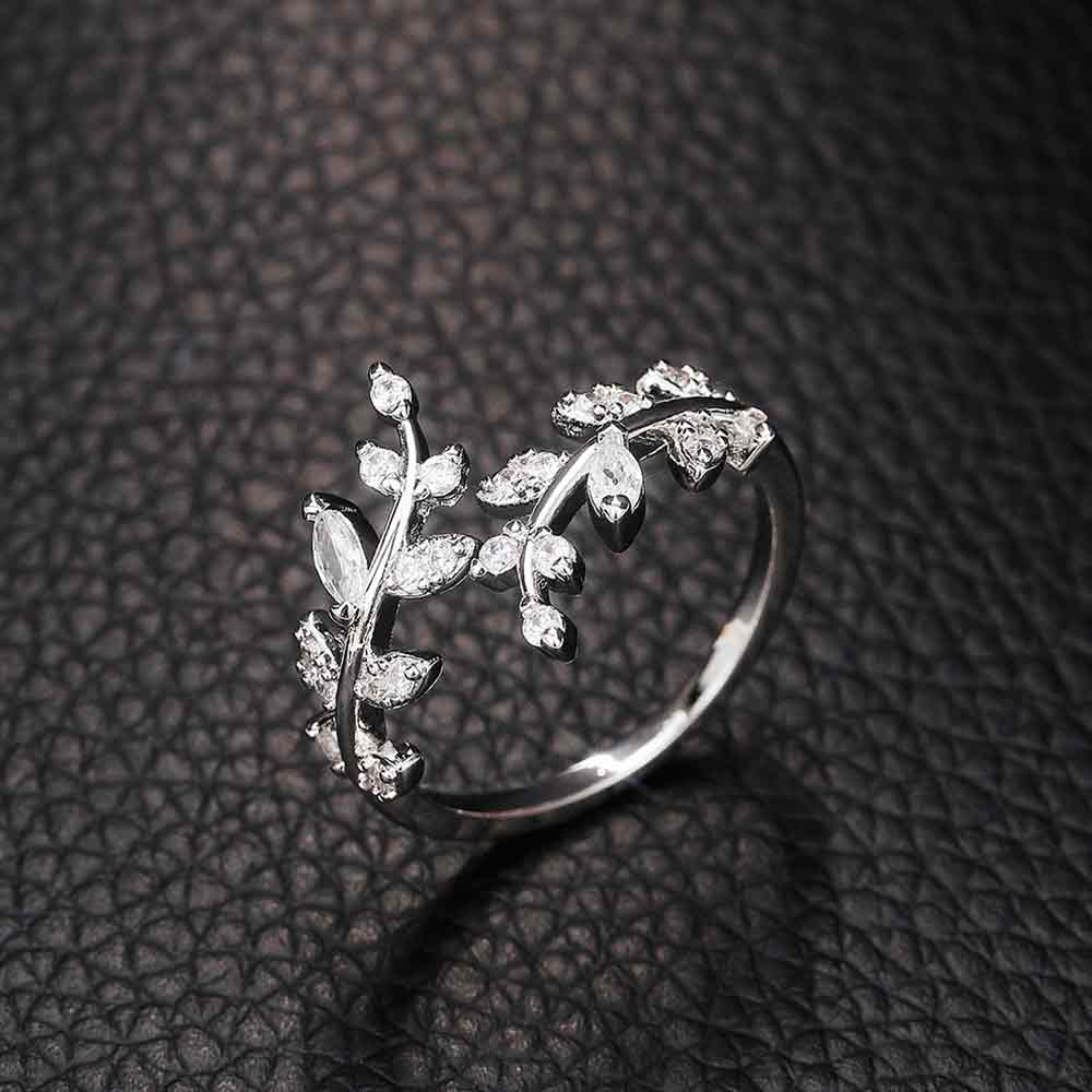 Resizable Olive Leaf Ring