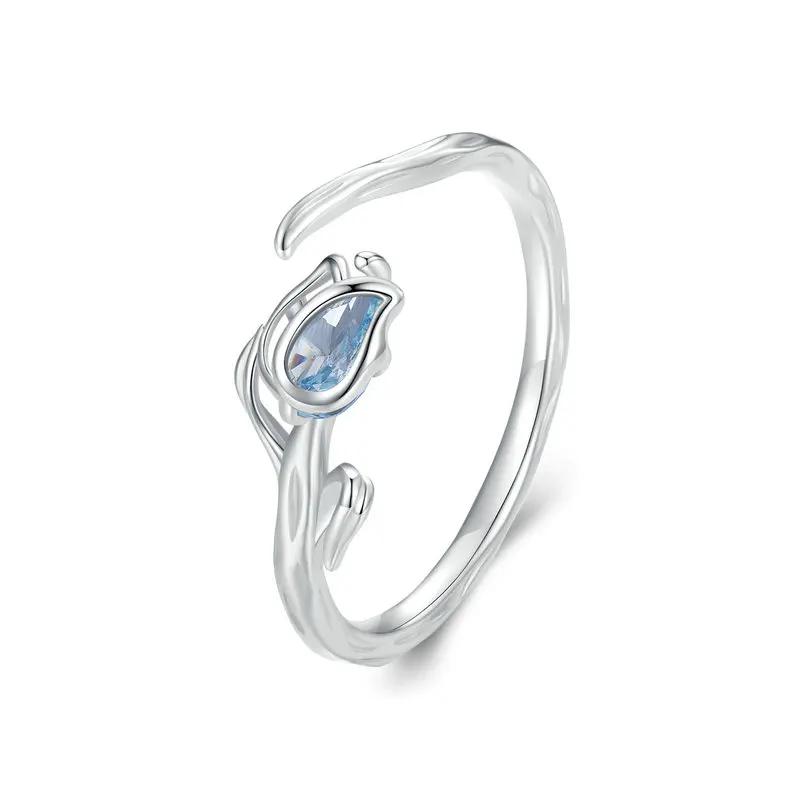 Resizable Sterling Silver Tulip Ring Resizable Sterling Silver Tulip Ring