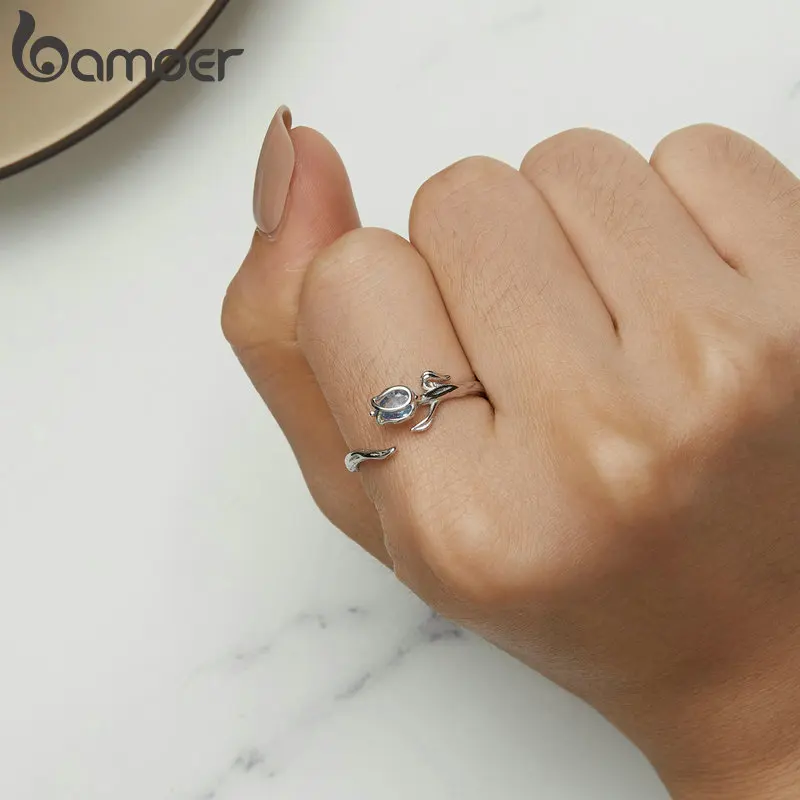 Resizable Sterling Silver Tulip Ring Resizable Sterling Silver Tulip Ring