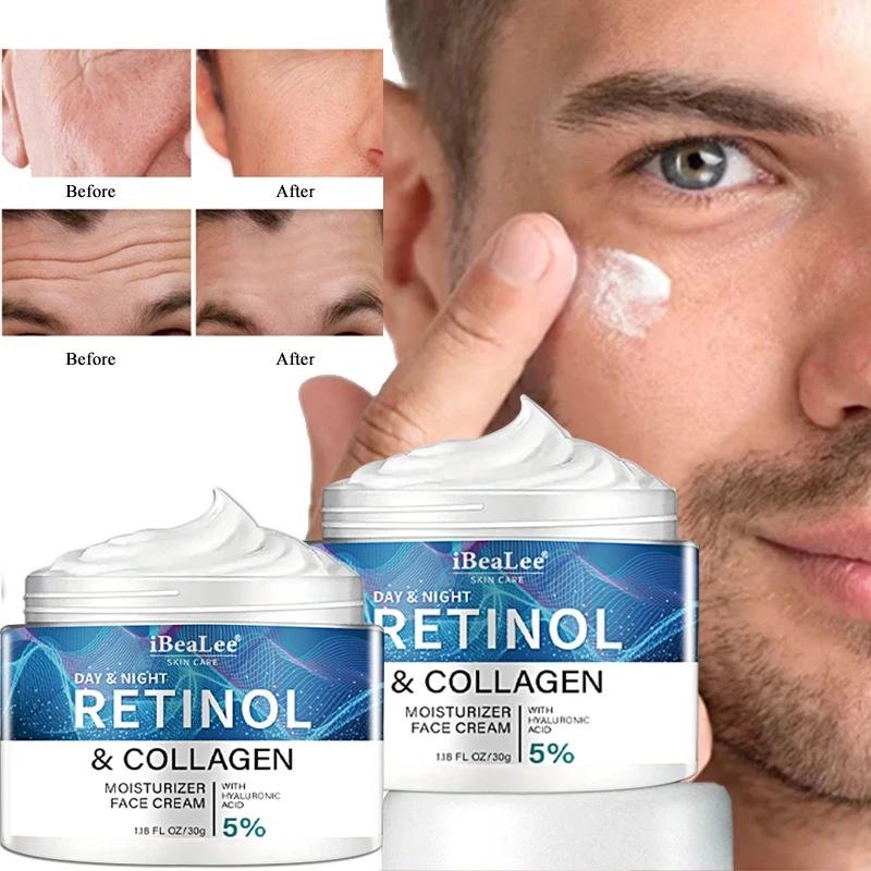 Retinol Face Cream Facial Anti Aging Care Firming Skin Reduce Neck Wrinkles Efficient Moisturizing Skin Anti Wrinkle