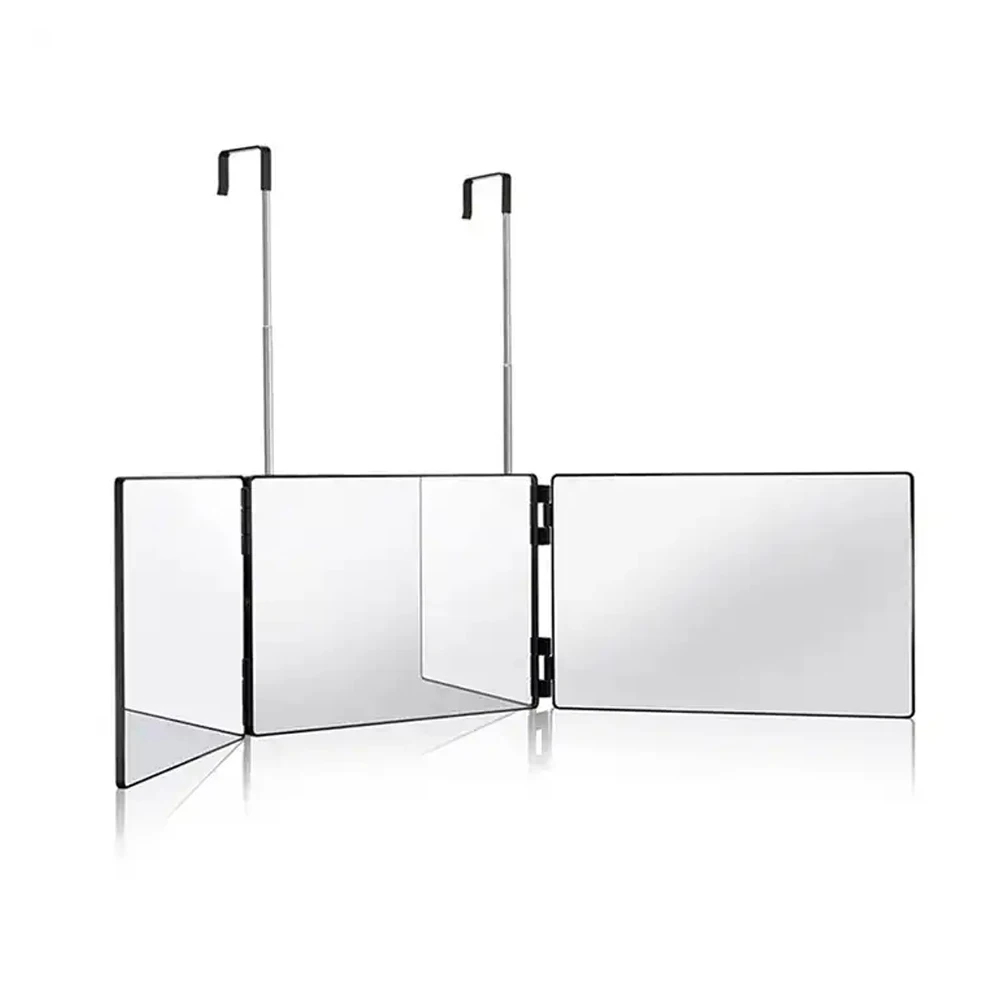 Retractable Adjustable Hanging Three Mirrors Makeup Folding Three Mirrors Three Fold Mirror Spot Portable Cosmetic