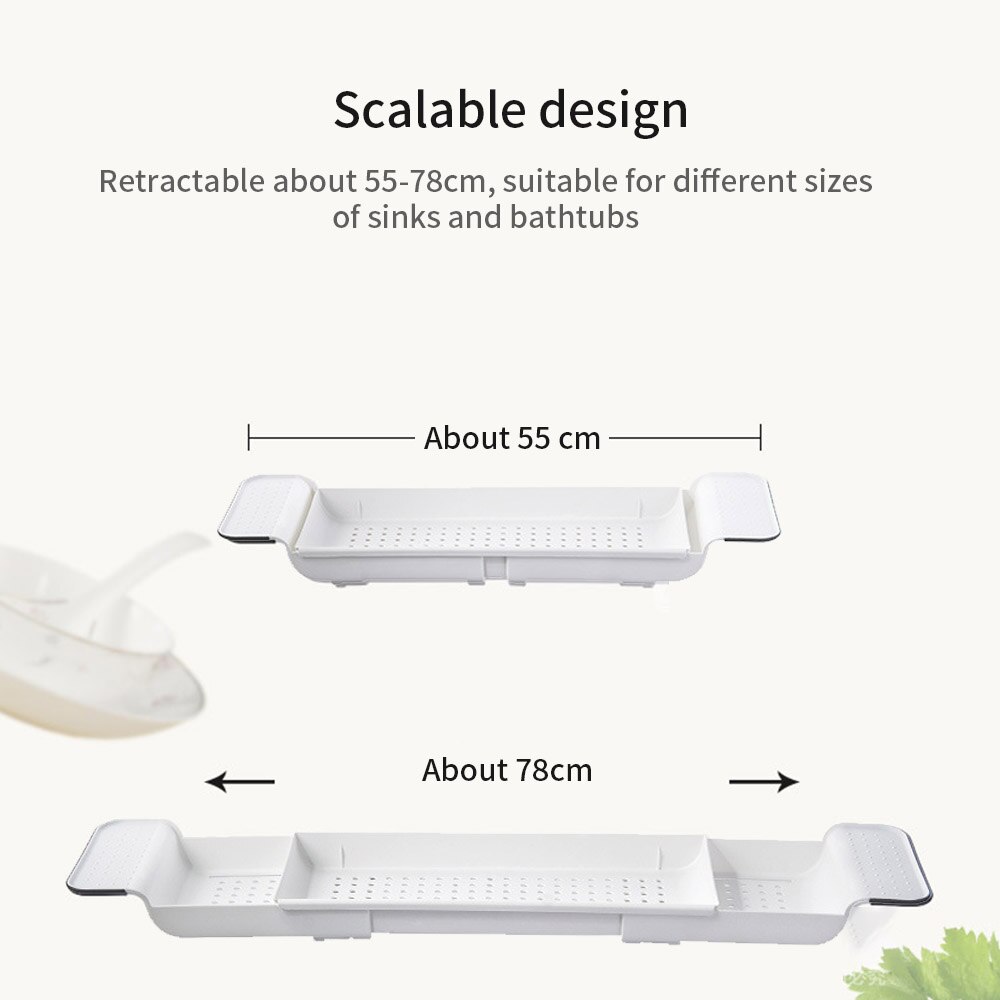 Retractable Draining Bath Shelf Cadd