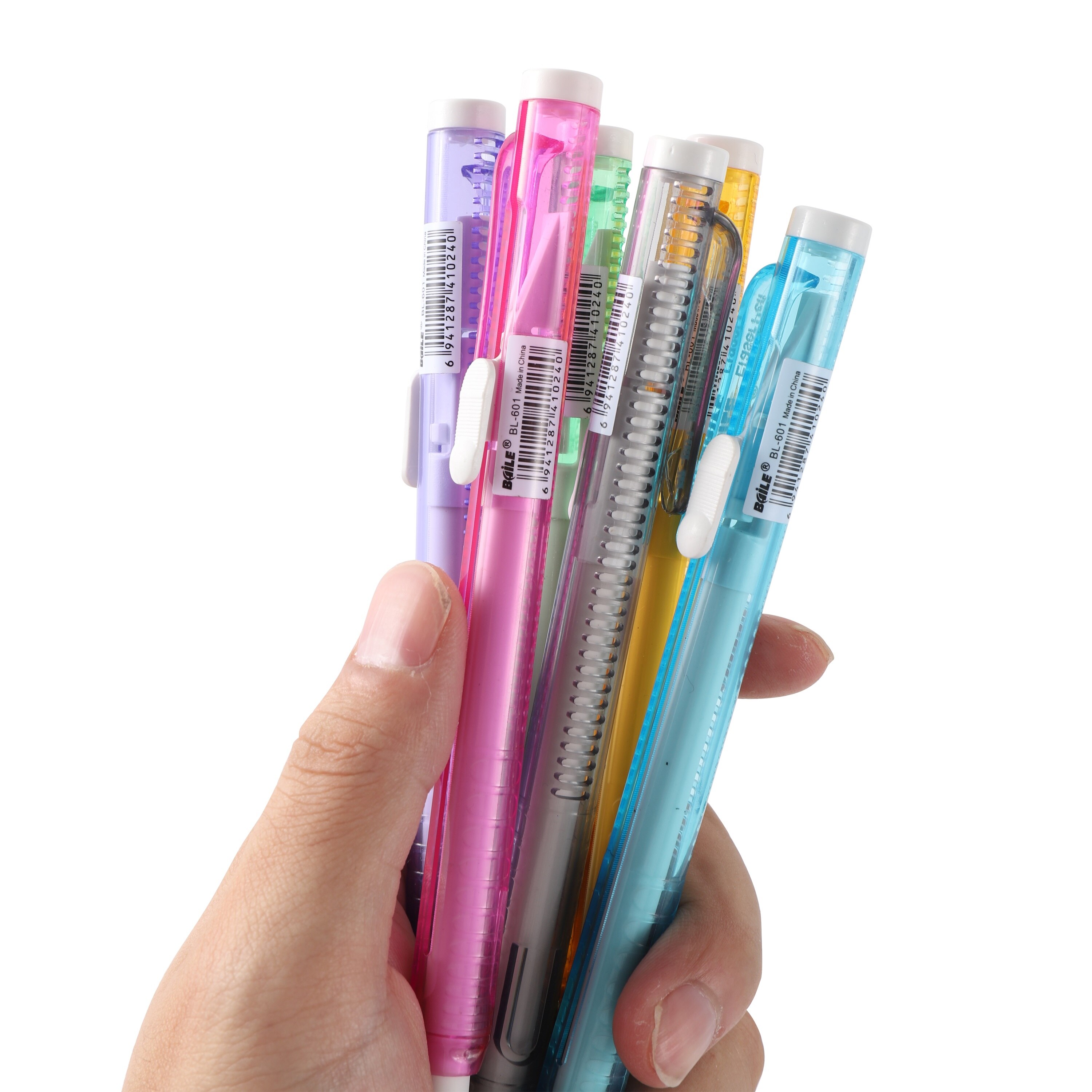 Retractable Eraser Pen Shape Retractable Eraser Pen Shape