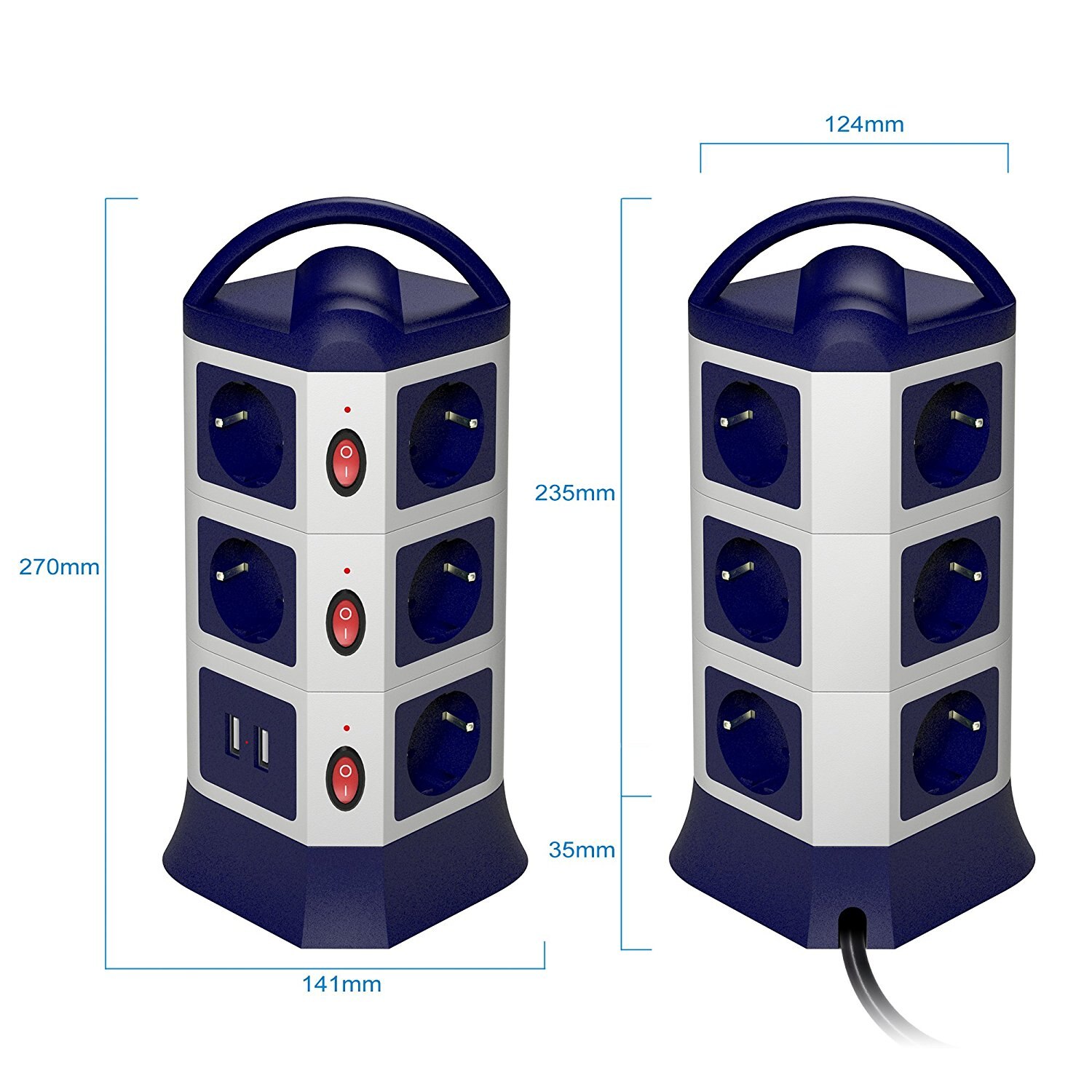 Retractable Extension Cord Multi-Socket Retractable Extension Cord Multi-Socket