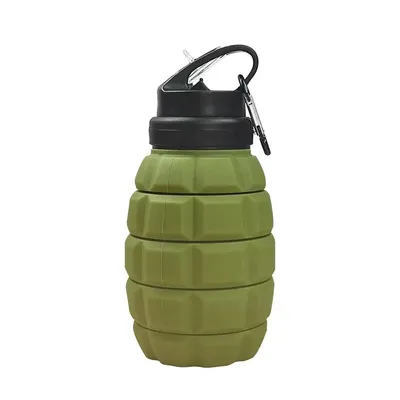 Retractable Foldable Water Bottle High Temperature Resistant Food Grade Silicone Camouflage Cycling Hiking Sports Water Retractable Foldable Water Bottle High Temperature Resistant Food Grade Silicone Camouflage Cycling Hiking Sports Water