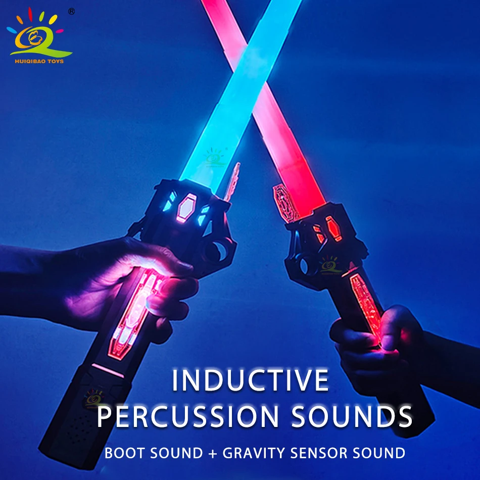 Retractable Lightsaber Finger Rotating Laser Sword Flash Luminous Soundfont Force FX FOC Blaster Cosplay Battle