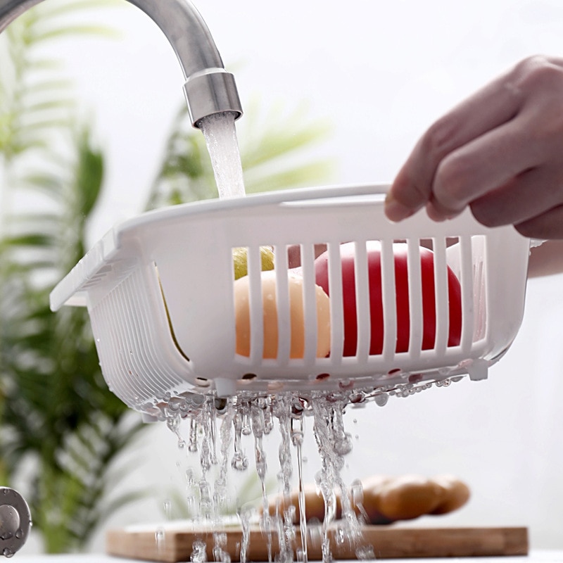 Retractable Plastic Sink Vegetable Strainer Retractable Plastic Sink Vegetable Strainer