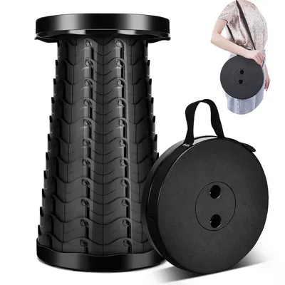Retractable Stool Portable Collapsible Telescopic Stool Sturdy Foldable Stool with Load Capacity of 400lbs Retractable Retractable Stool Portable Collapsible Telescopic Stool Sturdy Foldable Stool with Load Capacity of 400lbs Retractable