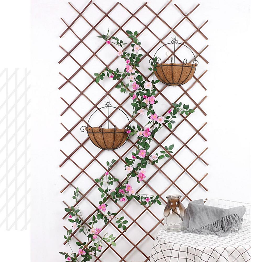 Retractable Wooden Trellis for Climbing Plants
