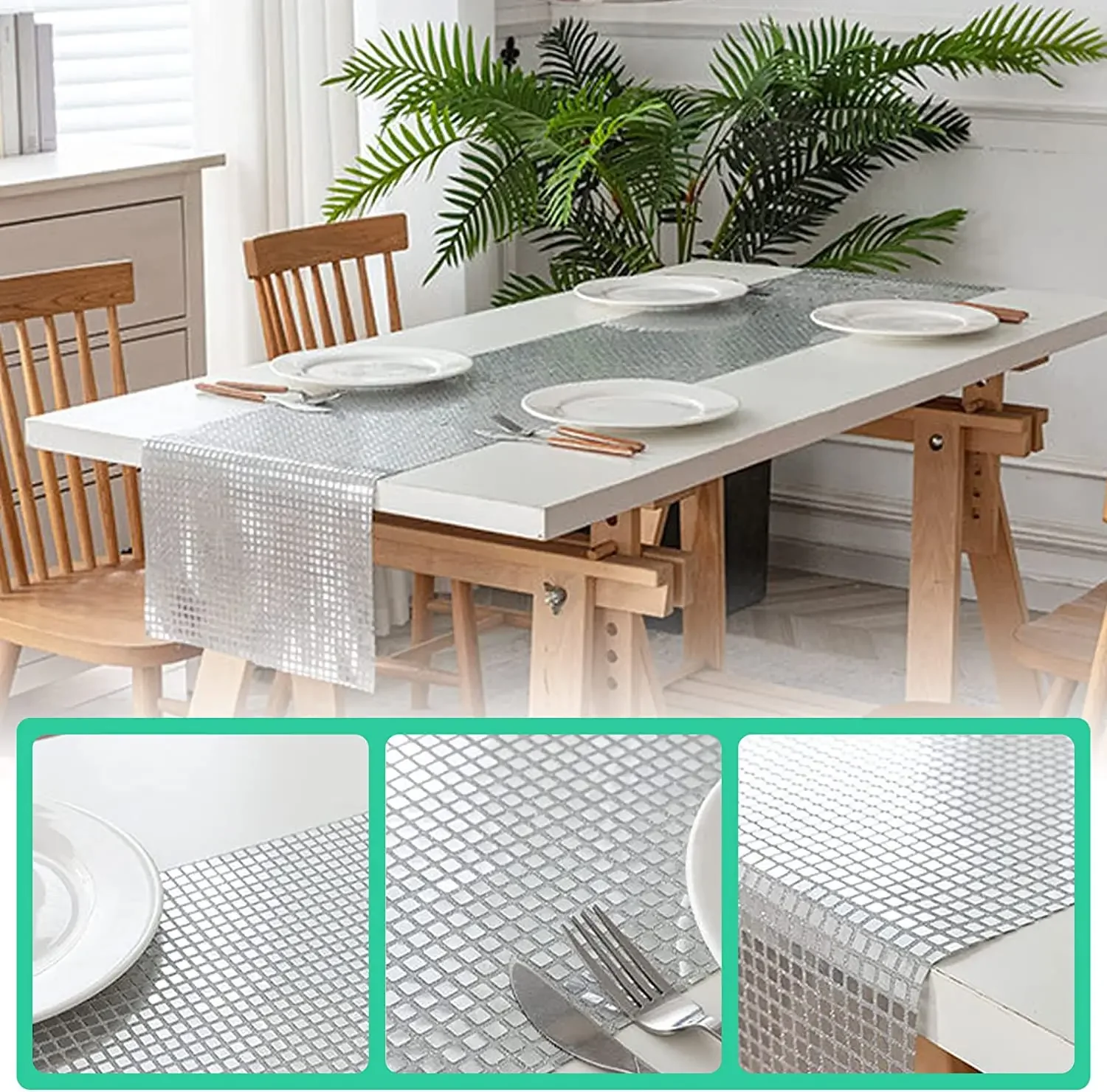 Retro Design Glitter Table Runner Retro Design Glitter Table Runner