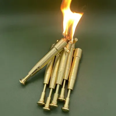 Retro Flashlight Kerosene Lighter Handle Extended Multi-function Lighter Outdoor Cool Special Ignition Tool Retro Flashlight Kerosene Lighter Handle Extended Multi-function Lighter Outdoor Cool Special Ignition Tool