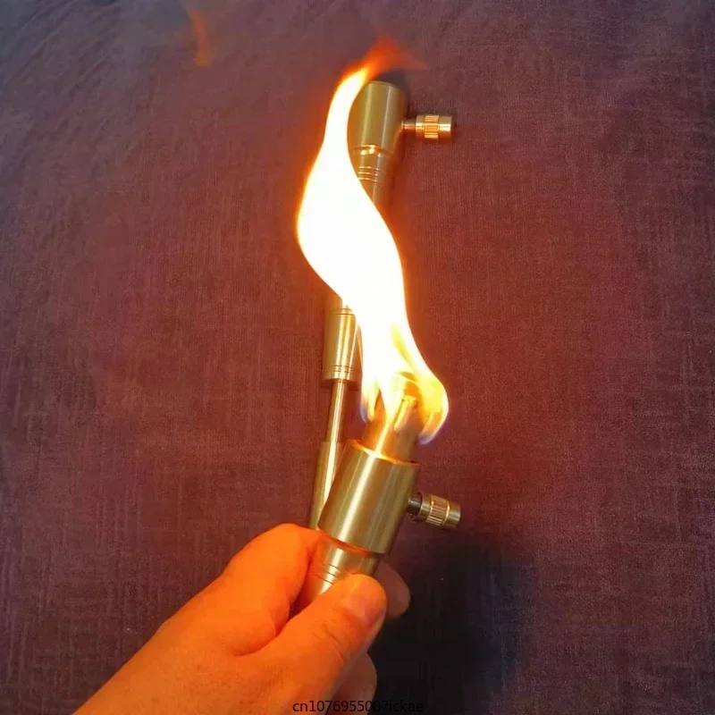Retro Flashlight Kerosene Lighter Handle Extended Multi-function Lighter Outdoor Cool Special Ignition Tool Retro Flashlight Kerosene Lighter Handle Extended Multi-function Lighter Outdoor Cool Special Ignition Tool