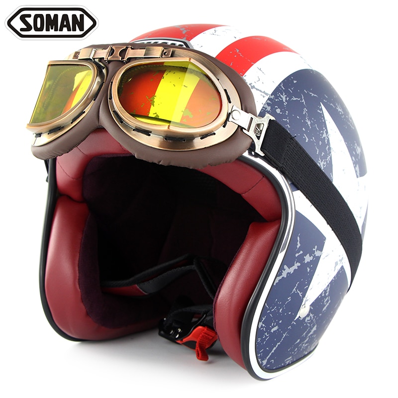 Retro Helmet Motorcycle Headgear Retro Helmet Motorcycle Headgear