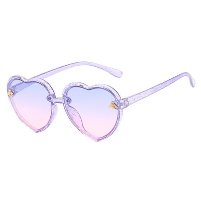 Retro Kids Heart Sunglasses