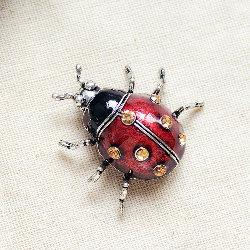 Retro Metal Lady Bug Brooch Retro Metal Lady Bug Brooch