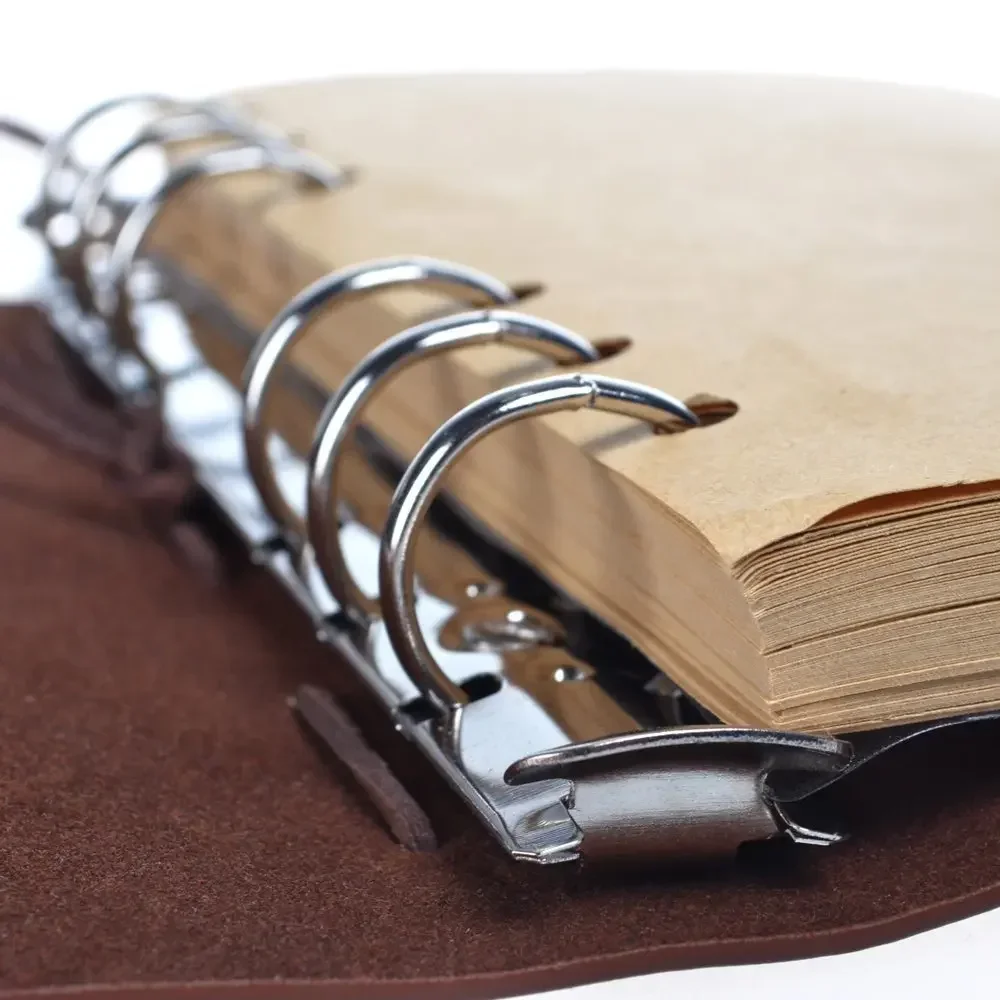 Retro Notebooks and Journals Agenda Binder Sketch Book Leather Soft Cover 14x10cm Replaceable Kraft Paper Inner Korean Retro Notebooks and Journals Agenda Binder Sketch Book Leather Soft Cover 14x10cm Replaceable Kraft Paper Inner Korean