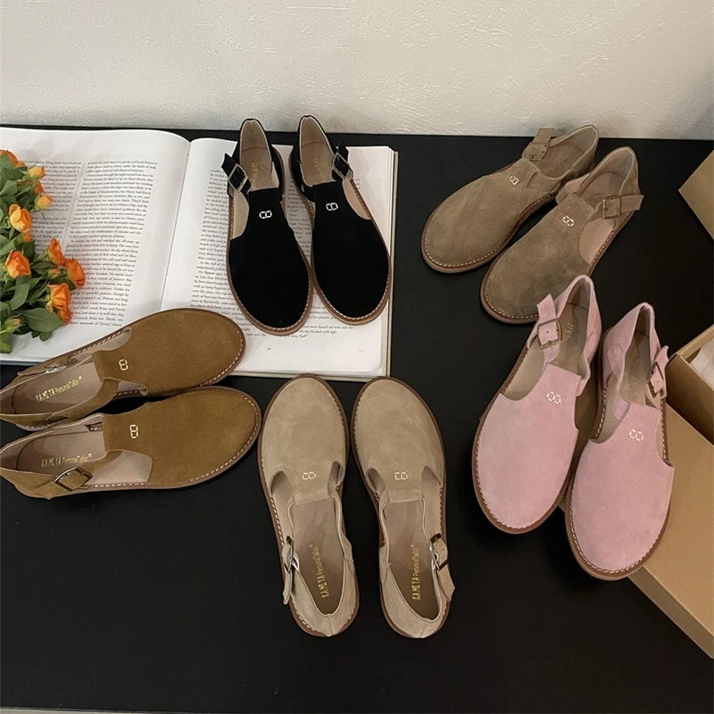 Retro Roman Baotou Sandals Women Wear Summer New Frosted Real Leather Female Flat Shoes Hollow Women Sandals Retro Roman Baotou Sandals Women Wear Summer New Frosted Real Leather Female Flat Shoes Hollow Women Sandals