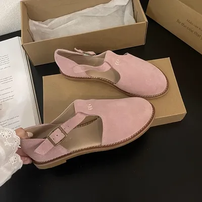Retro Roman Baotou Sandals Women Wear Summer New Frosted Real Leather Female Flat Shoes Hollow Women Sandals Retro Roman Baotou Sandals Women Wear Summer New Frosted Real Leather Female Flat Shoes Hollow Women Sandals