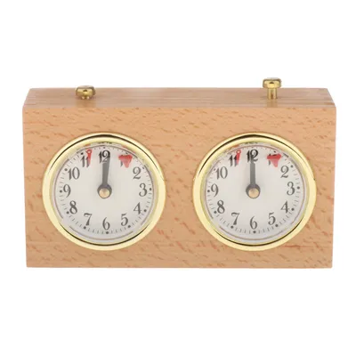 Retro Style Analog Wooden Chess Clock