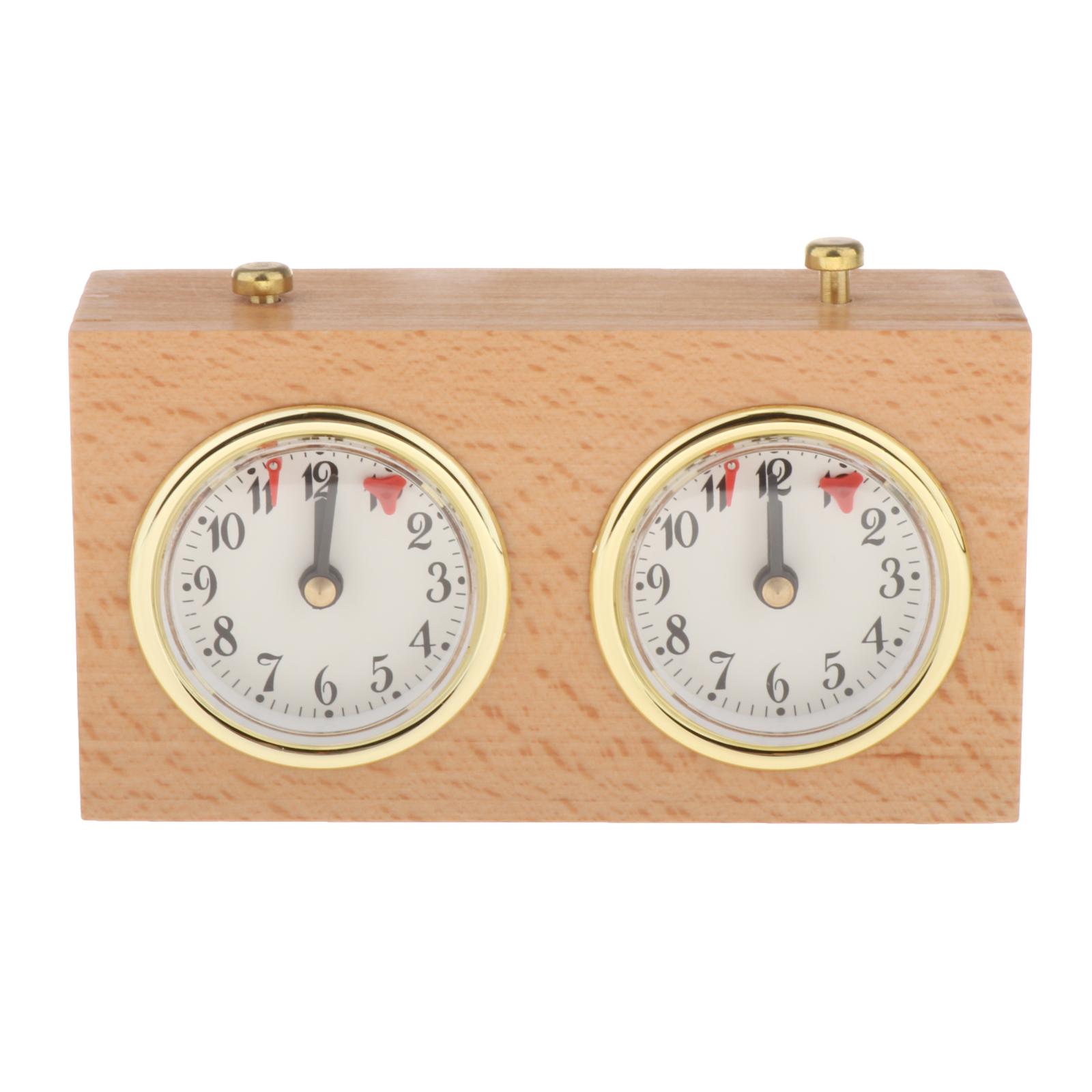 Retro Style Analog Wooden Chess Clock
