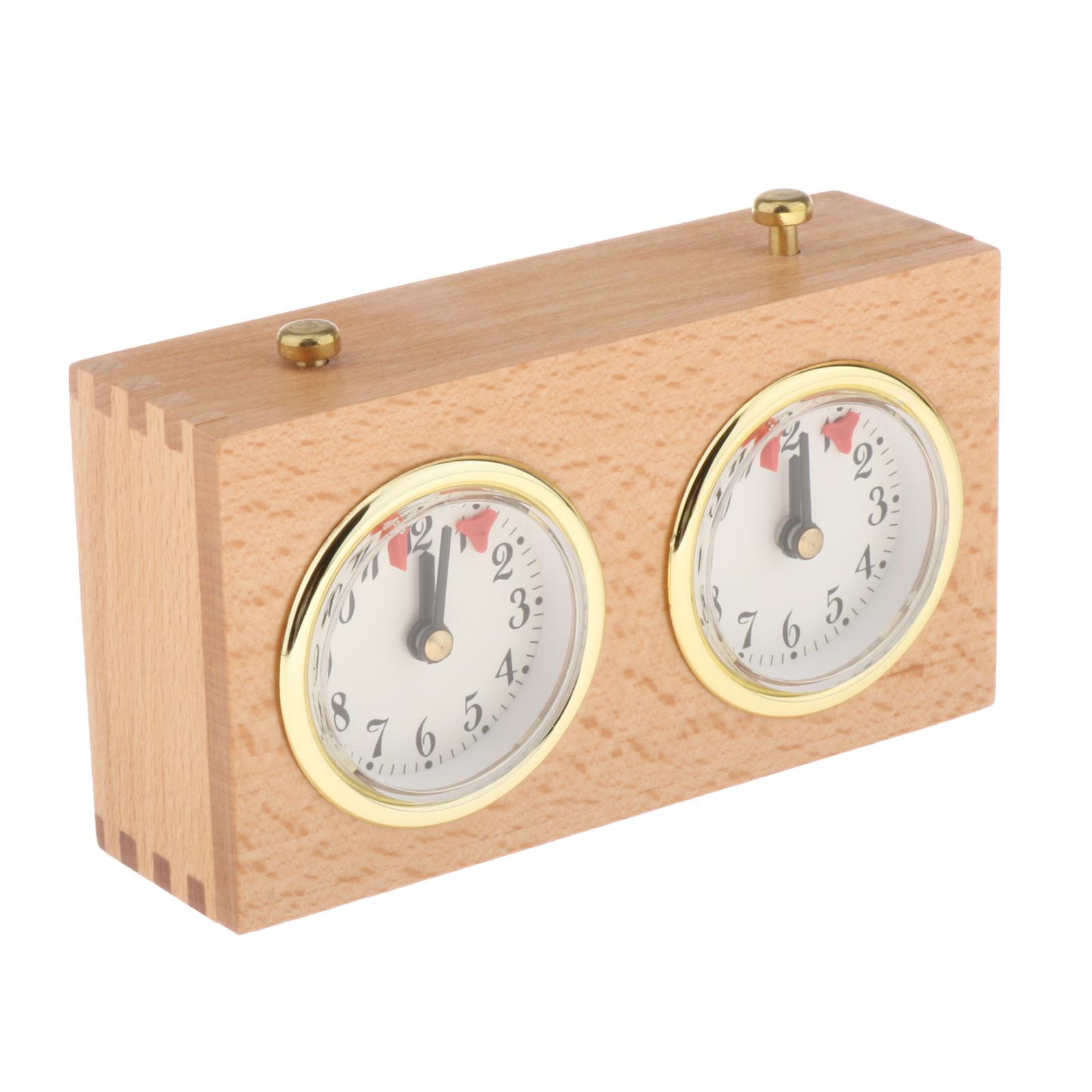 Retro Style Analog Wooden Chess Clock