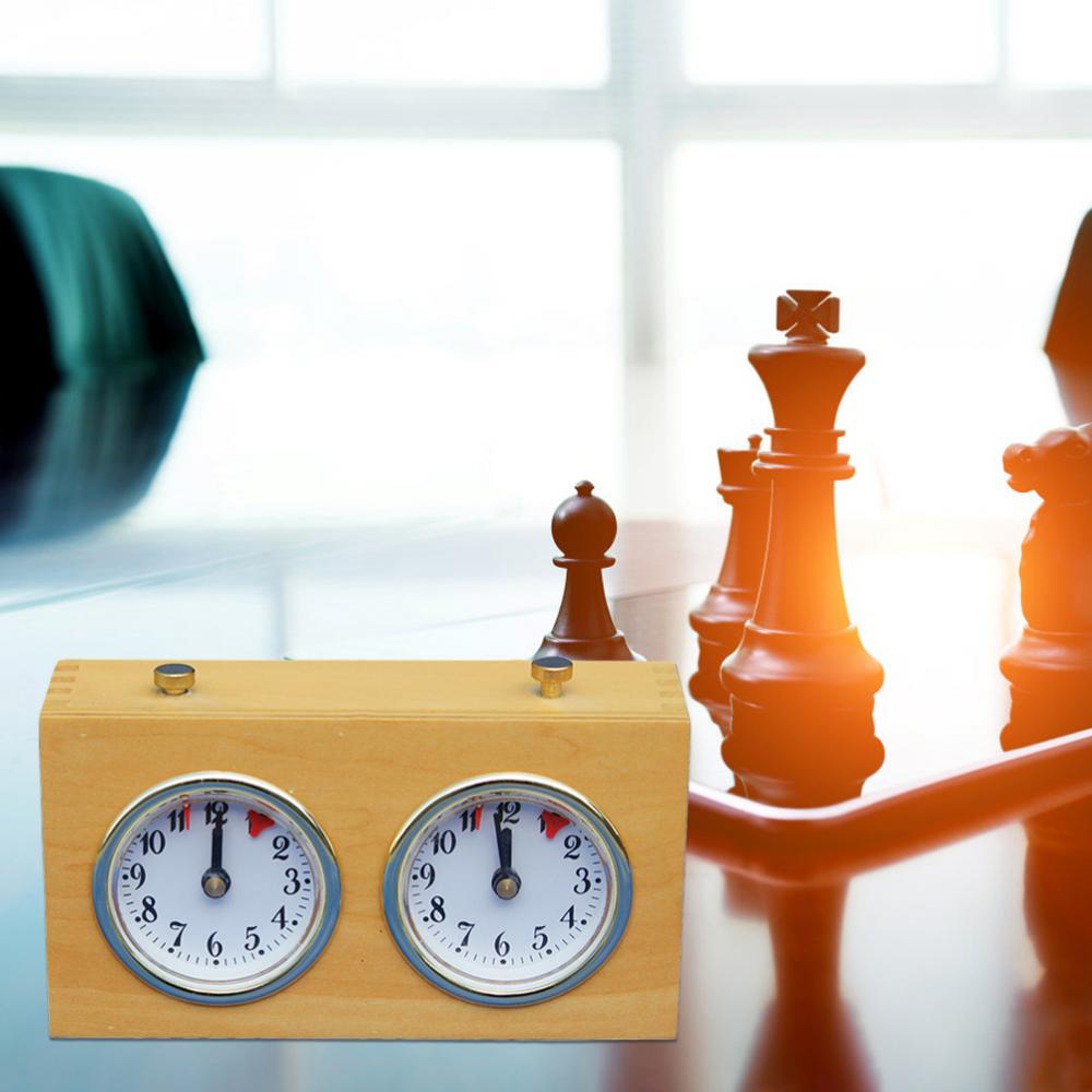 Retro Style Analog Wooden Chess Clock