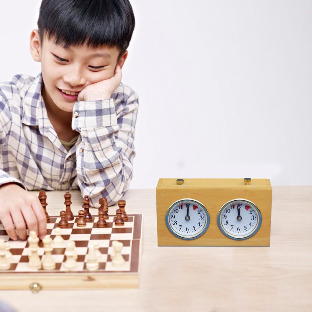 Retro Style Analog Wooden Chess Clock