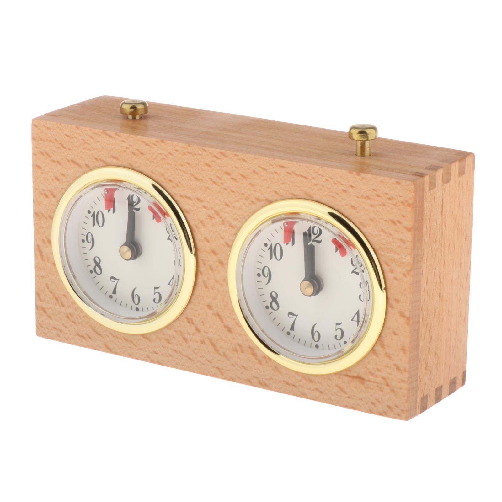 Retro Style Analog Wooden Chess Clock