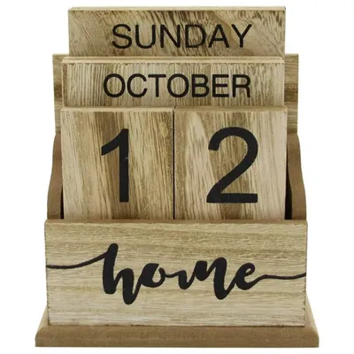 Retro Style Flip Wooden Desk Calendar Retro Style Flip Wooden Desk Calendar