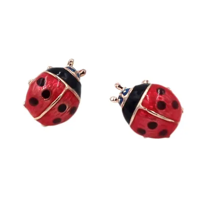 Retro Style Metal Ladybug Earrings Retro Style Metal Ladybug Earrings