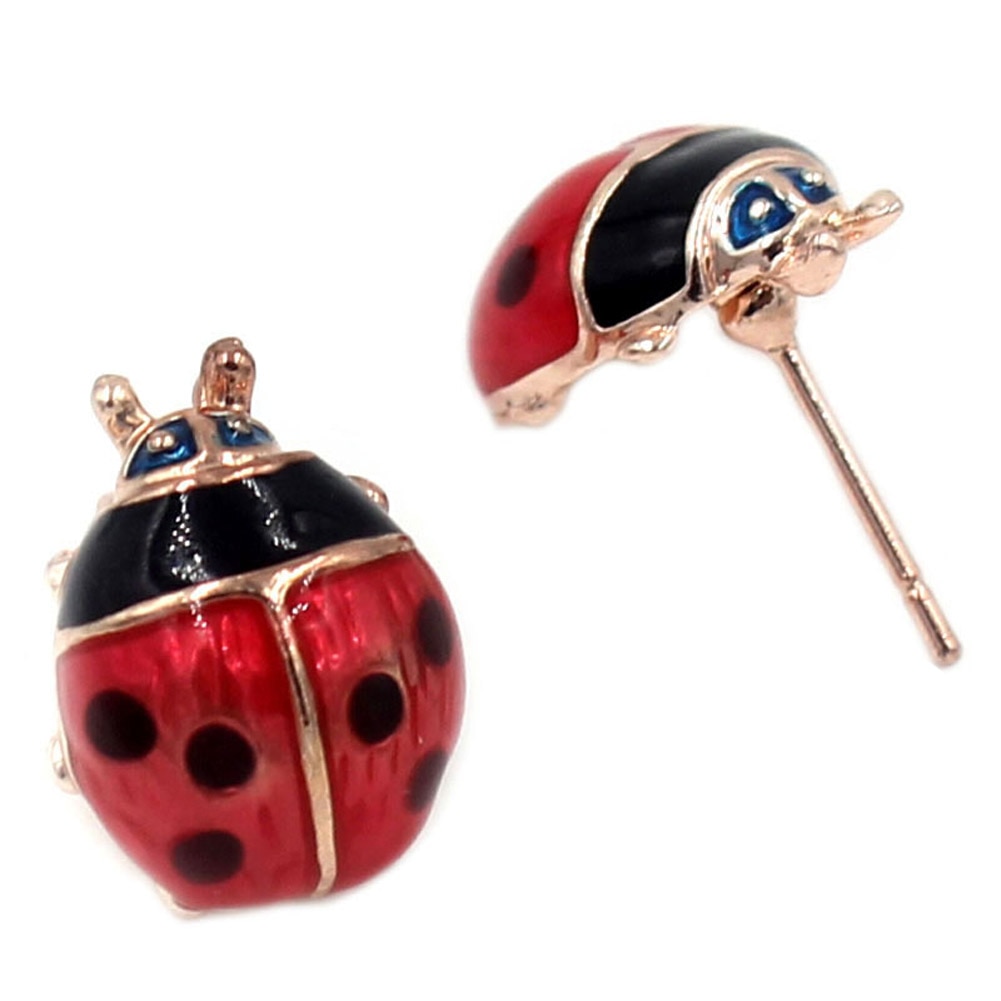 Retro Style Metal Ladybug Earrings Retro Style Metal Ladybug Earrings