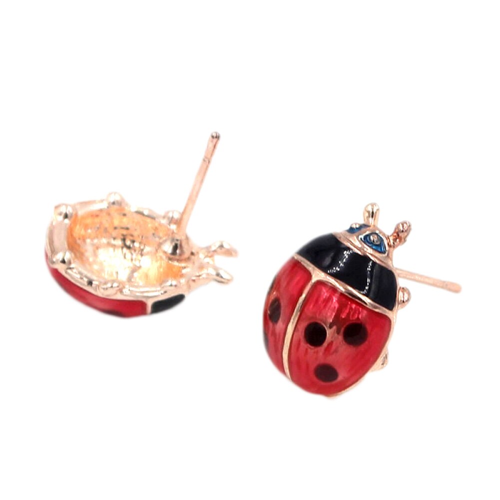 Retro Style Metal Ladybug Earrings Retro Style Metal Ladybug Earrings
