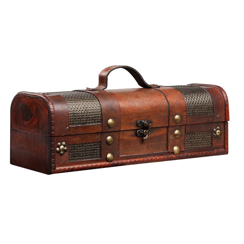 Retro Style Wooden Wine Case