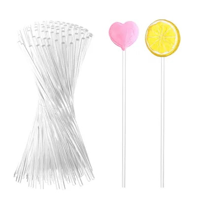 Reusable Acrylic Lollipop Sticks (100 pcs)
