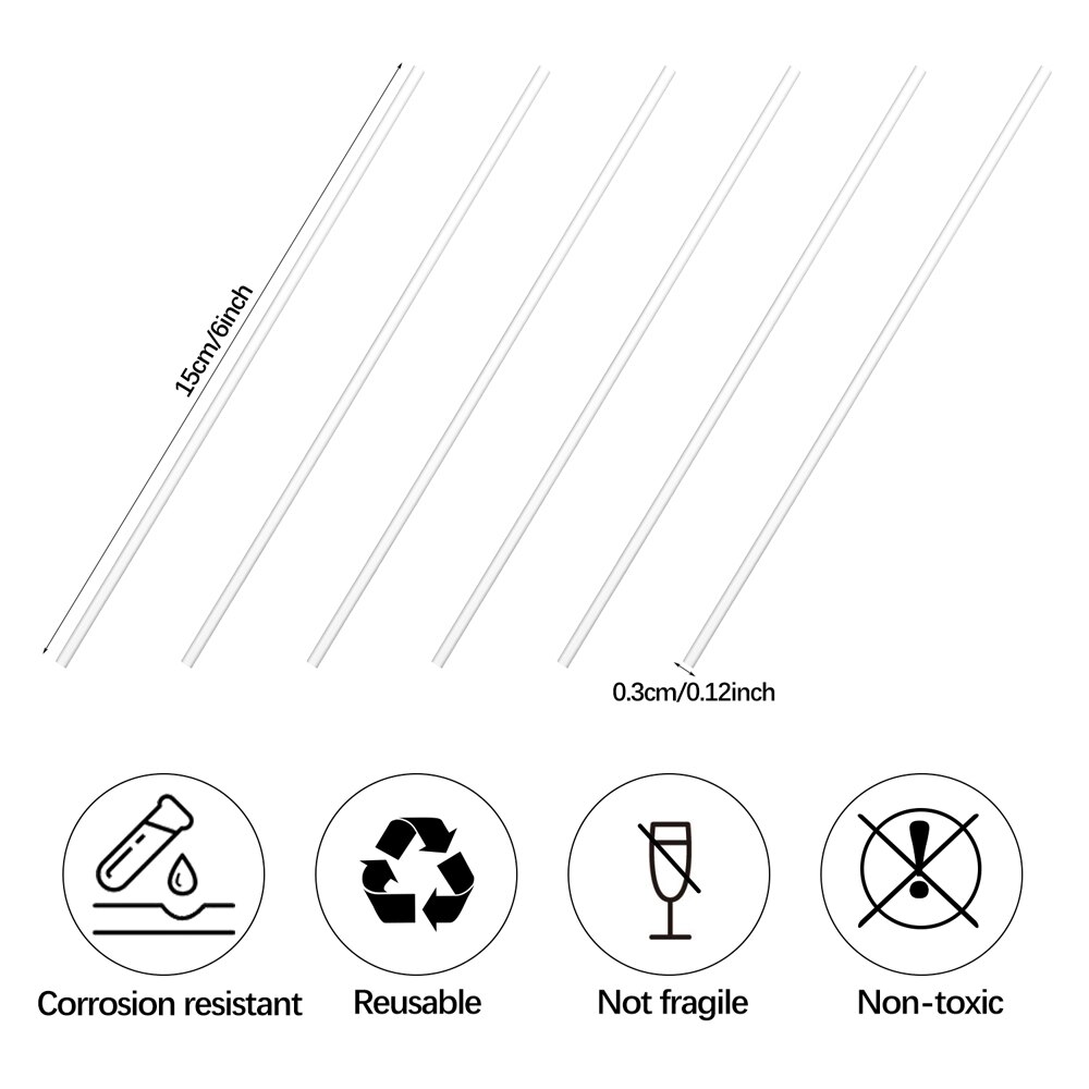 Reusable Acrylic Lollipop Sticks (100 pcs)